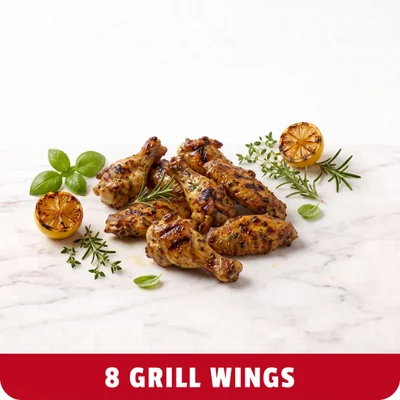 8 Flame-Grilled Peri Peri Chicken Wings at Cheam Peri Peri